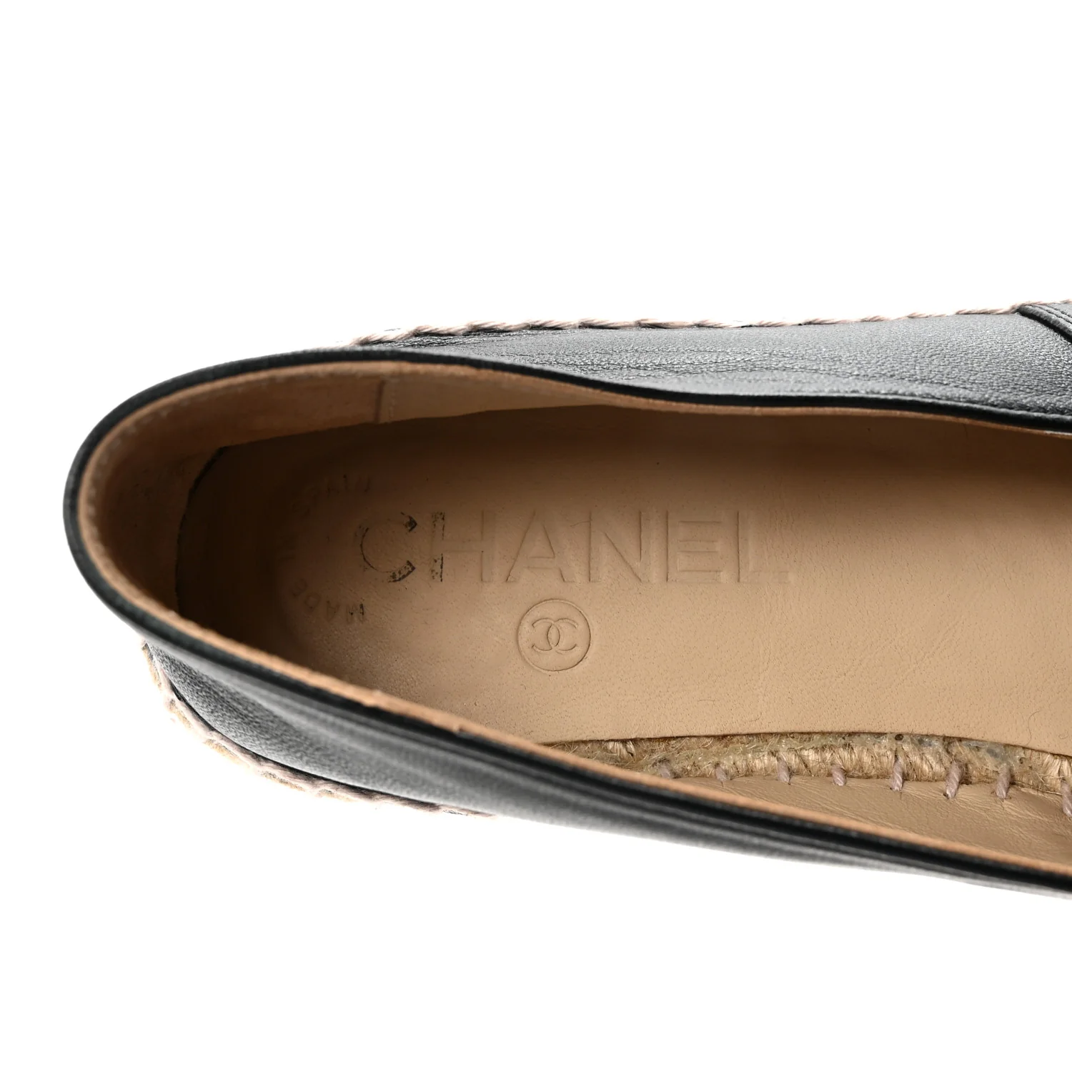 Lambskin CC Espadrilles 37 Black - Top Club