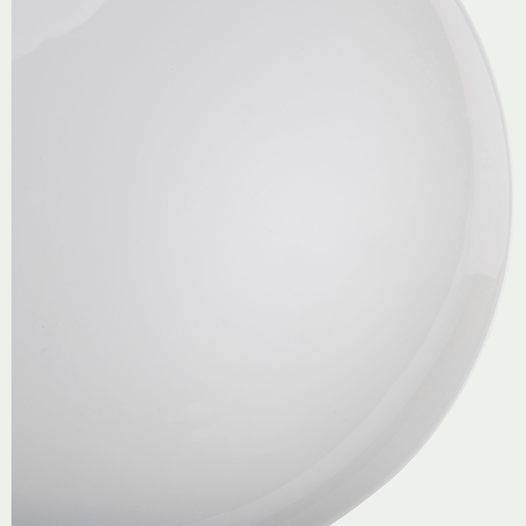 SENANQUE - Assiette creuse en porcelaine D21cm - blanc