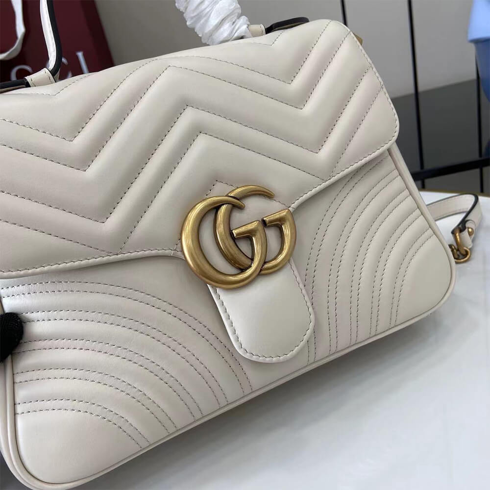Gucci GG Marmont Small Top Handle Bag - Top Club