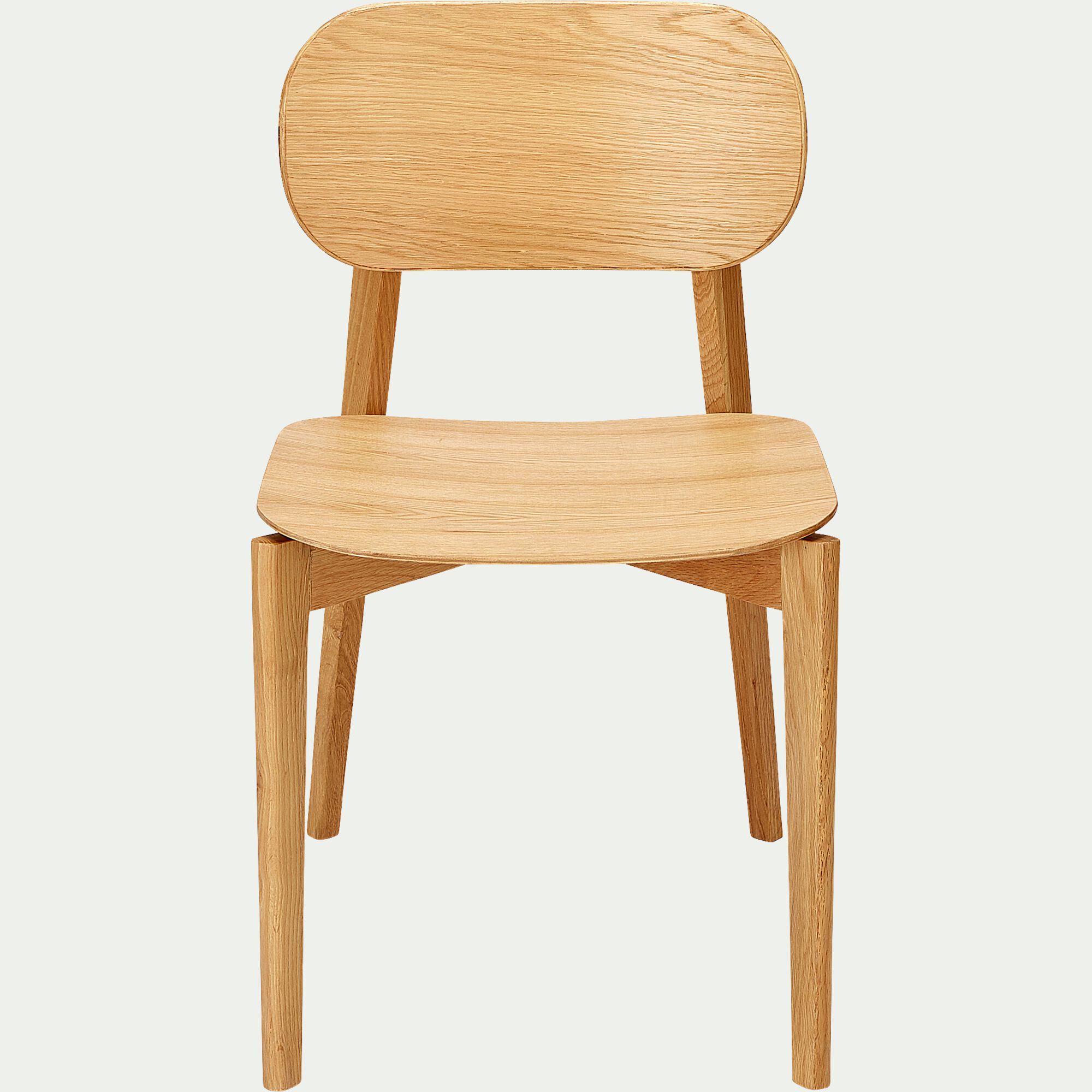 ILIES - Chaise en bois de chêne - bois clair