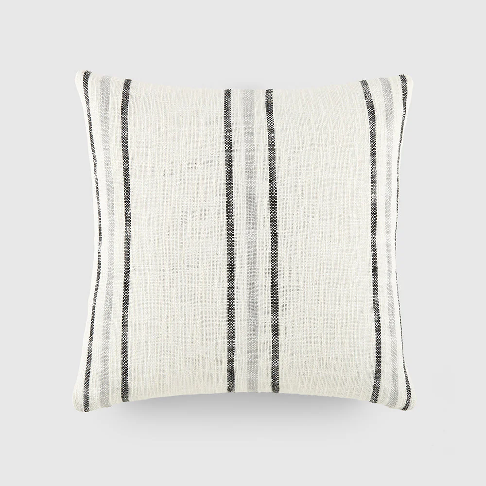Yarn-Dyed Framed Stripe Décor Throw Pillow (Sale)