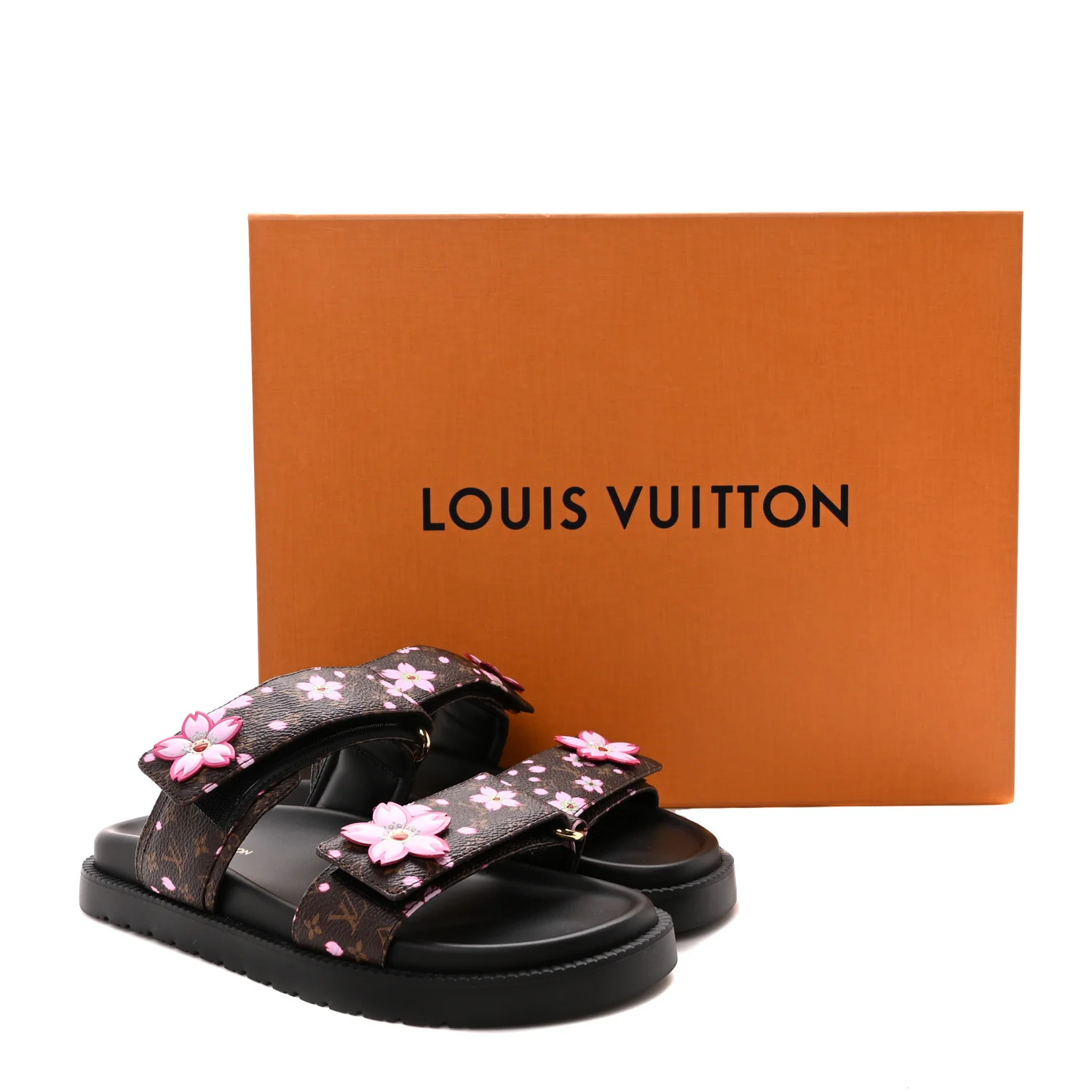 LV X TM Monogram LV Sunset Flat Comfort Mule 35 Sakura Brown - Top Club