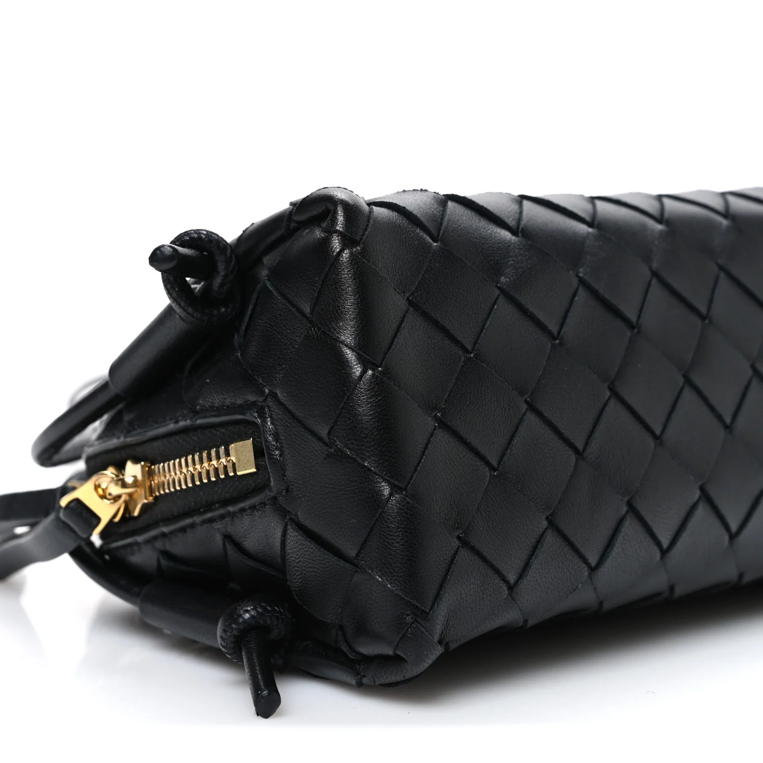 Nappa Intrecciato Concert Pouch Black - Top Club