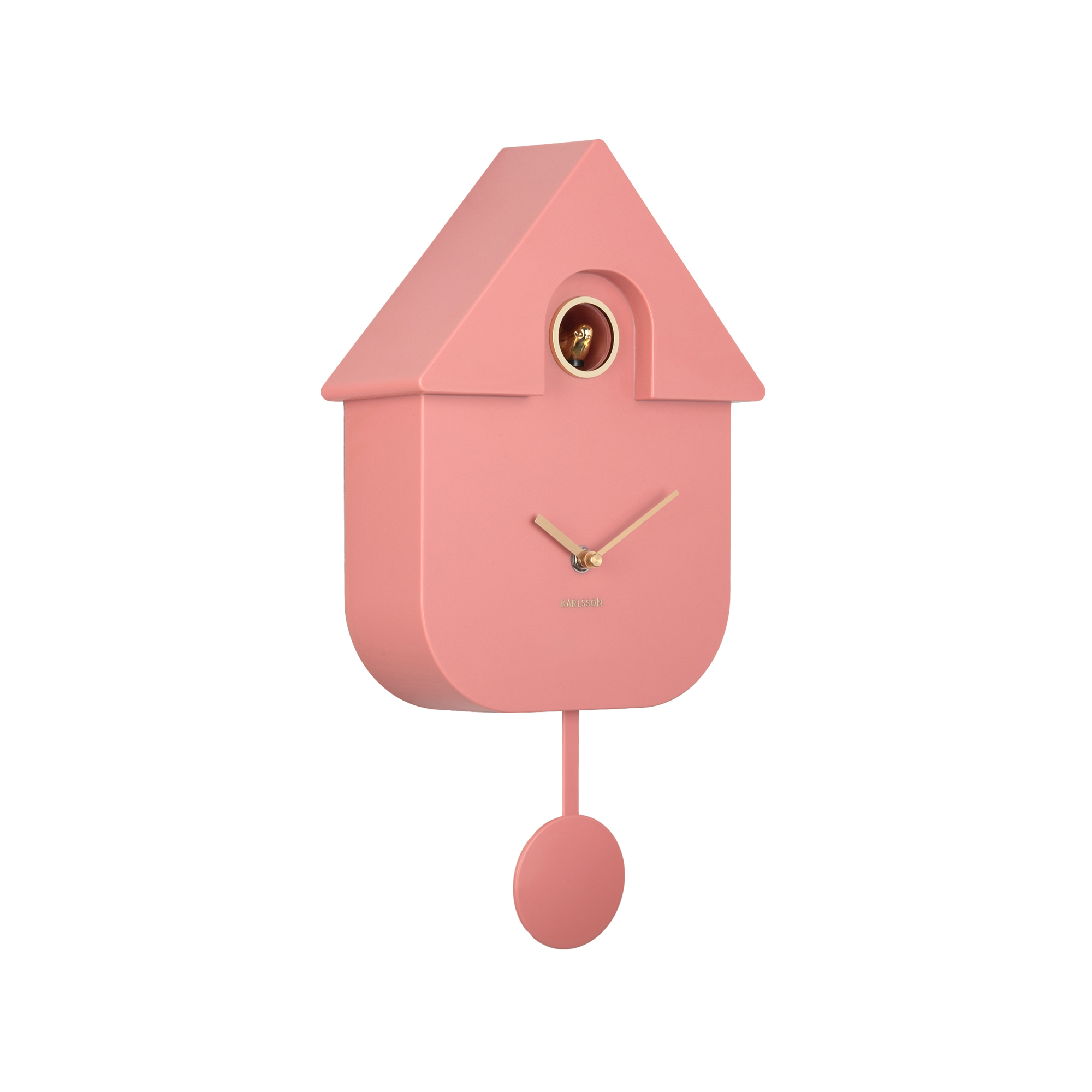 Wandklok Modern Cuckoo Oro Roze bruin