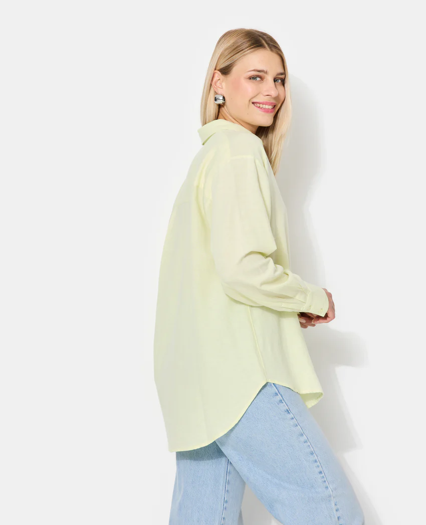 Pimkie Chemise oversize avec lin motif rayures