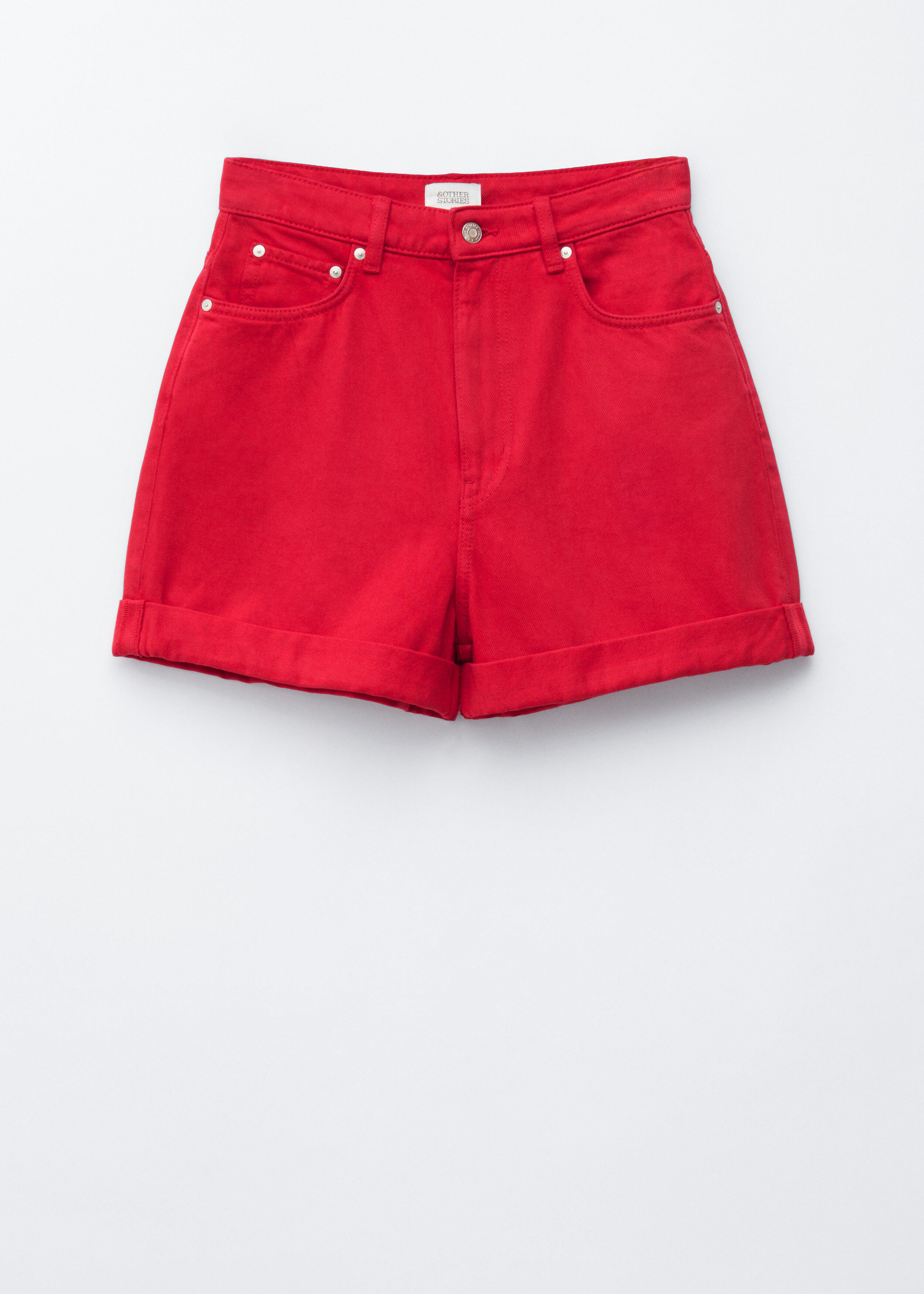 & Other Stories HIGH-WAIST DENIM SHORTS