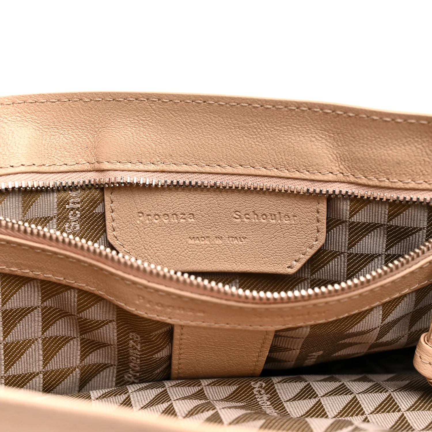 Lambskin Medium PS1 Satchel Nude - Top Club