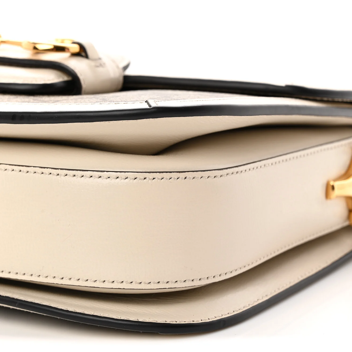 GG Supreme Monogram Horsebit 1955 Shoulder Bag Beige Mystic White - Top Club