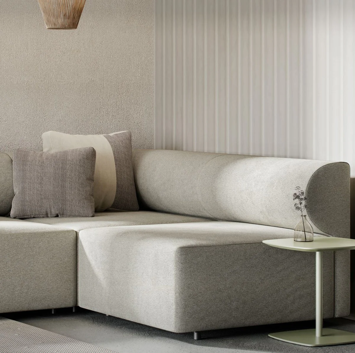 Luxury corner sofa gray / dark gray 360 x 180 cm - Modular living room sofa - Luxury furniture