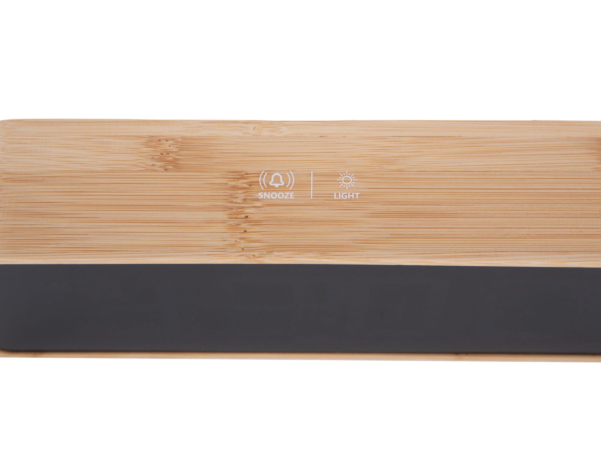 Alarm clock Changing Colour LED bamboo