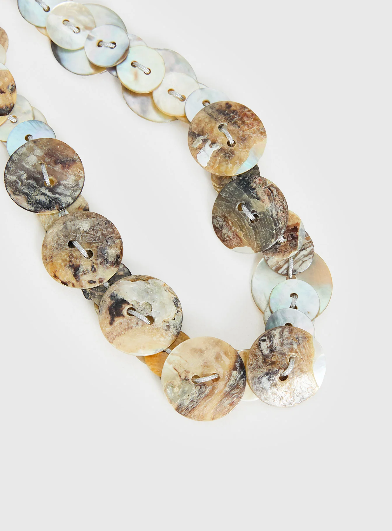 Brealle Button Necklace Multi