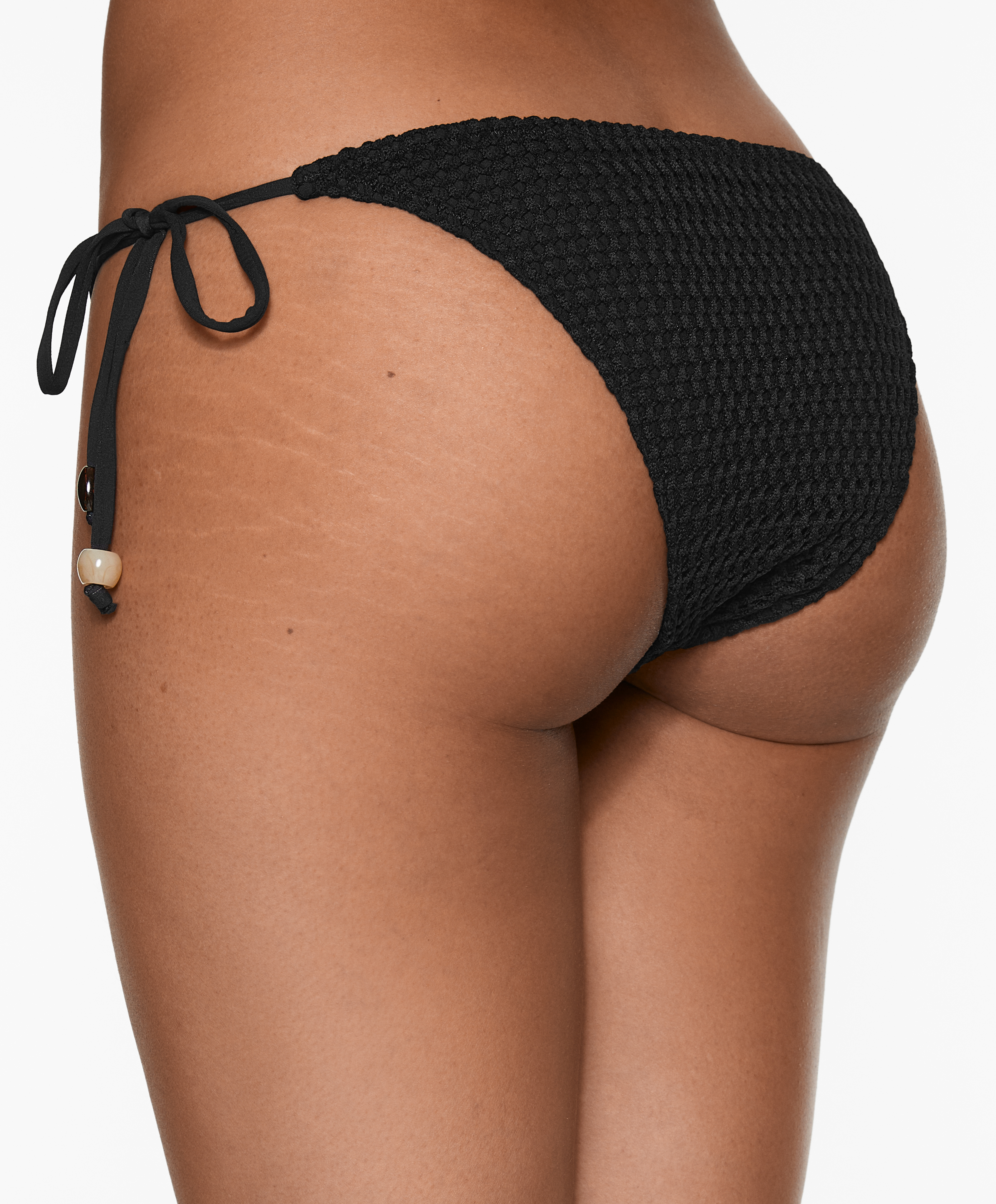 OYSHO Medium-coverage crochet bikini briefs with ties