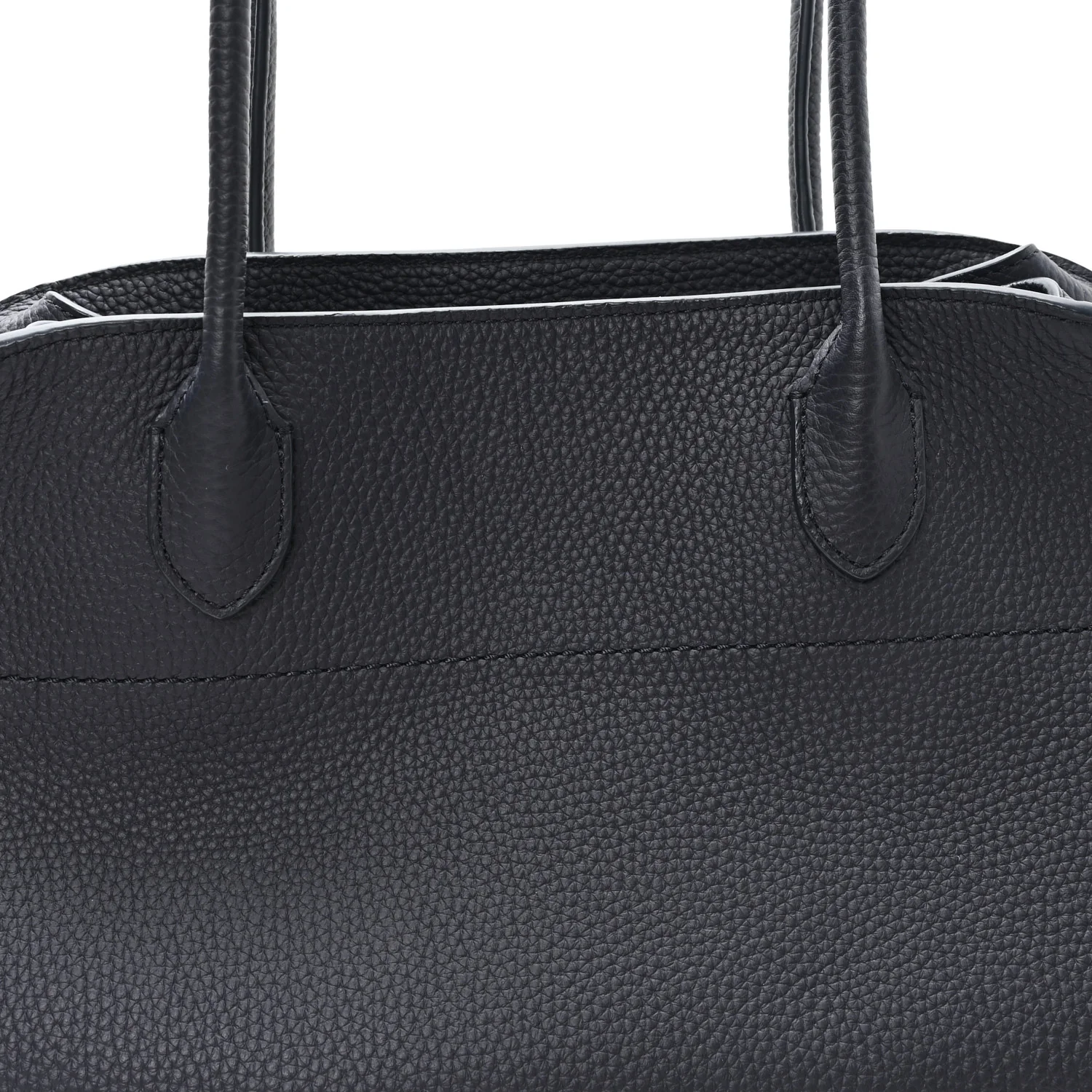 Matte Grained Calfskin Margaux Shoulder 12 Marine - Top Club