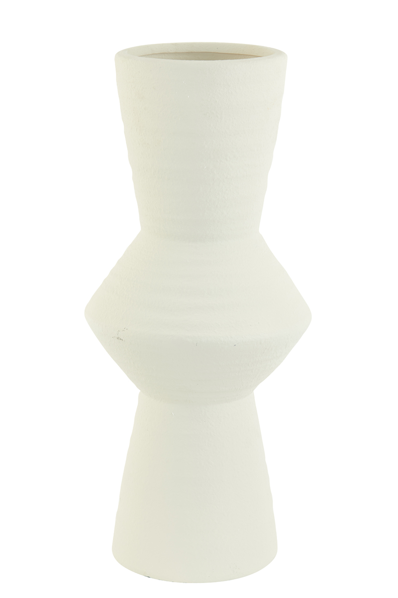 Vaas keramiek creme L