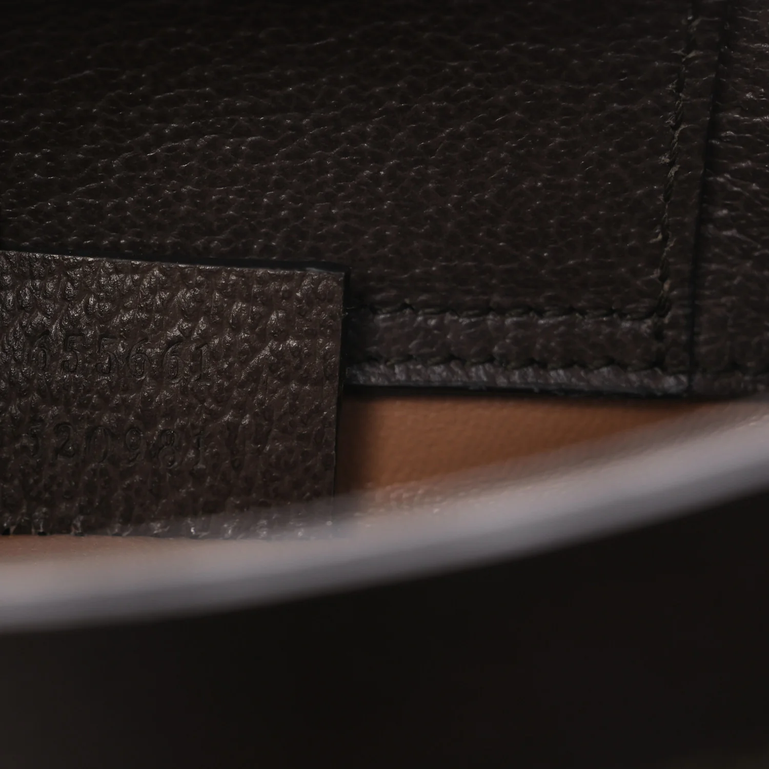 Monogram Jumbo GG Textured Dollar Calfskin Mini Diana Tote Bag Camel Ebony New Acero - Top Club