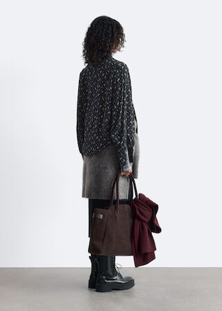 & Other Stories TIE-NECK SILK BLOUSE
