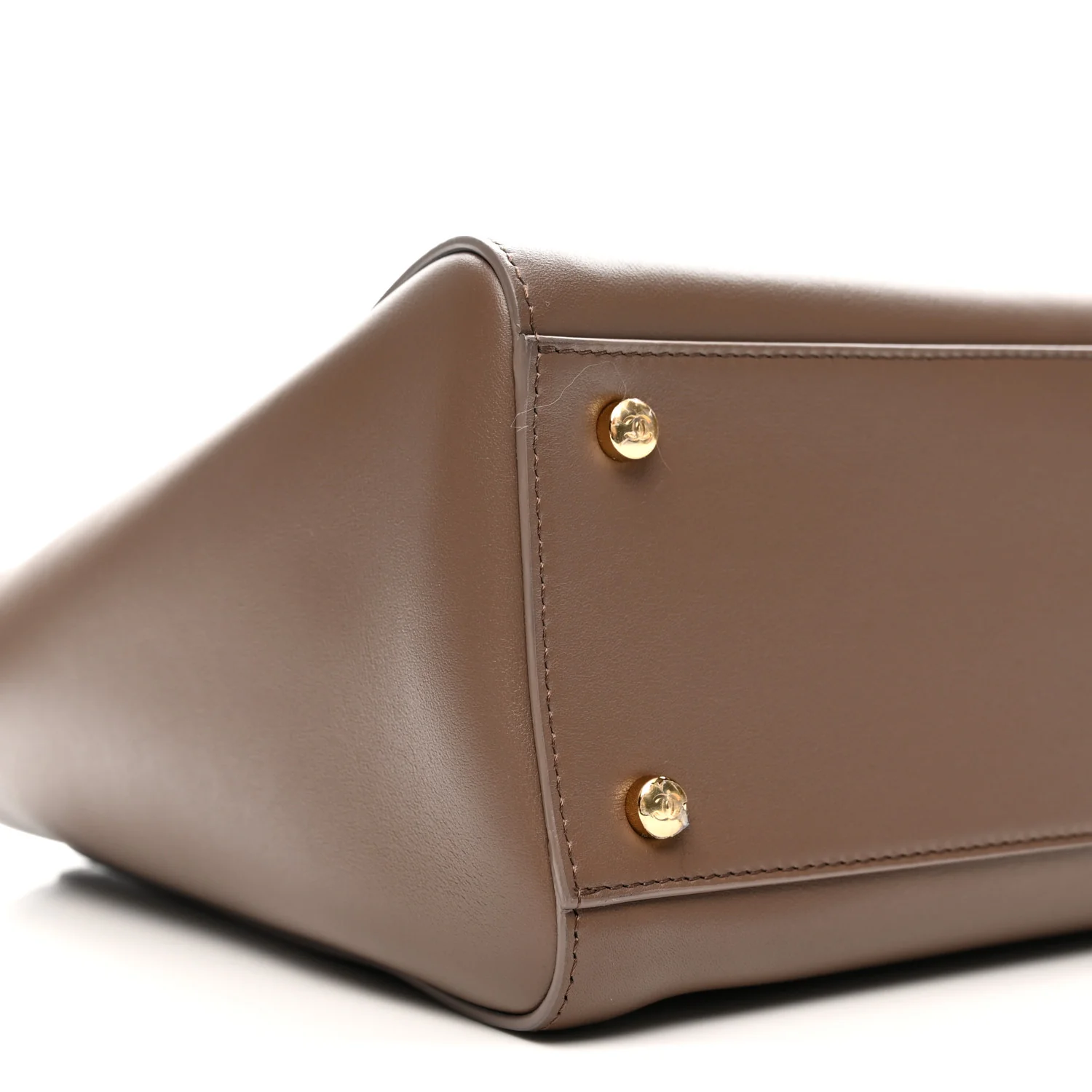 Calfskin Archetype Small Shopping Tote Light Brown - Top Club