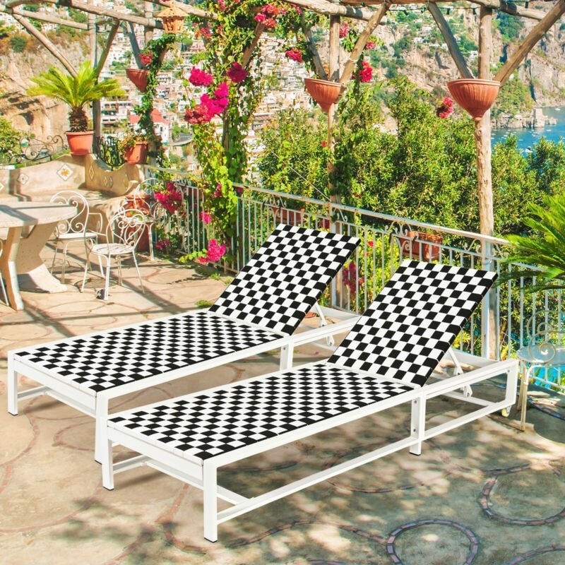 Adjustable Outdoor Deck Chair for Garden Poolside