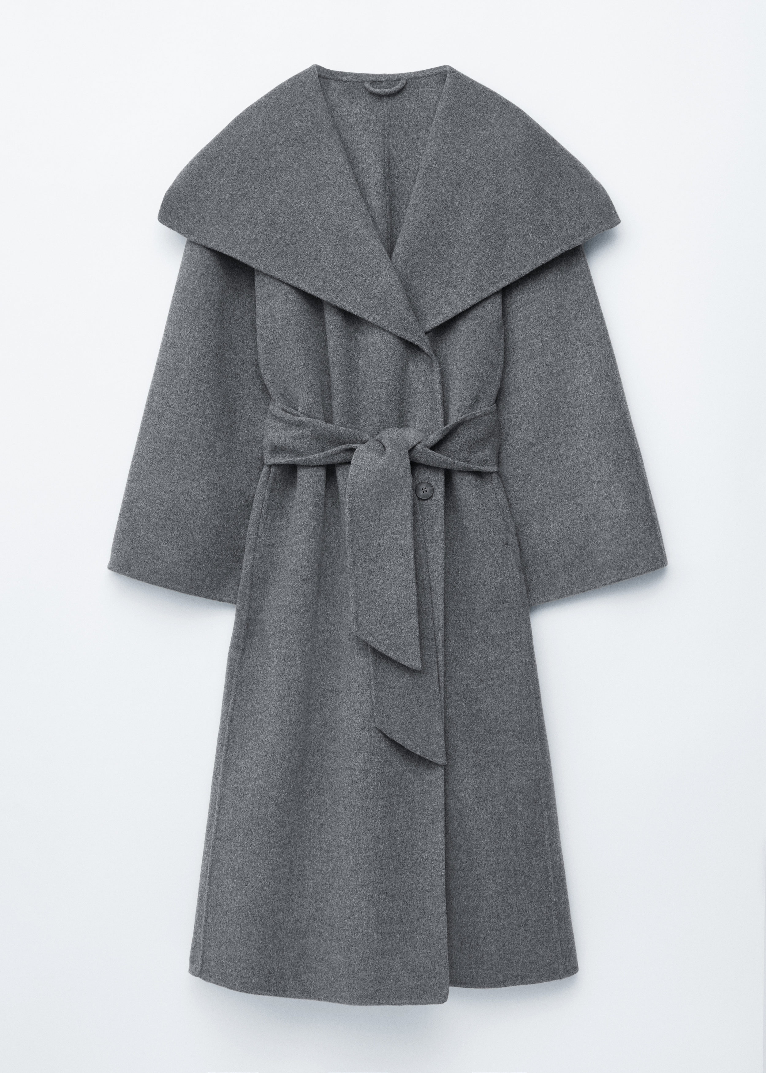 & Other Stories SHAWL-COLLAR WOOL MAXI COAT
