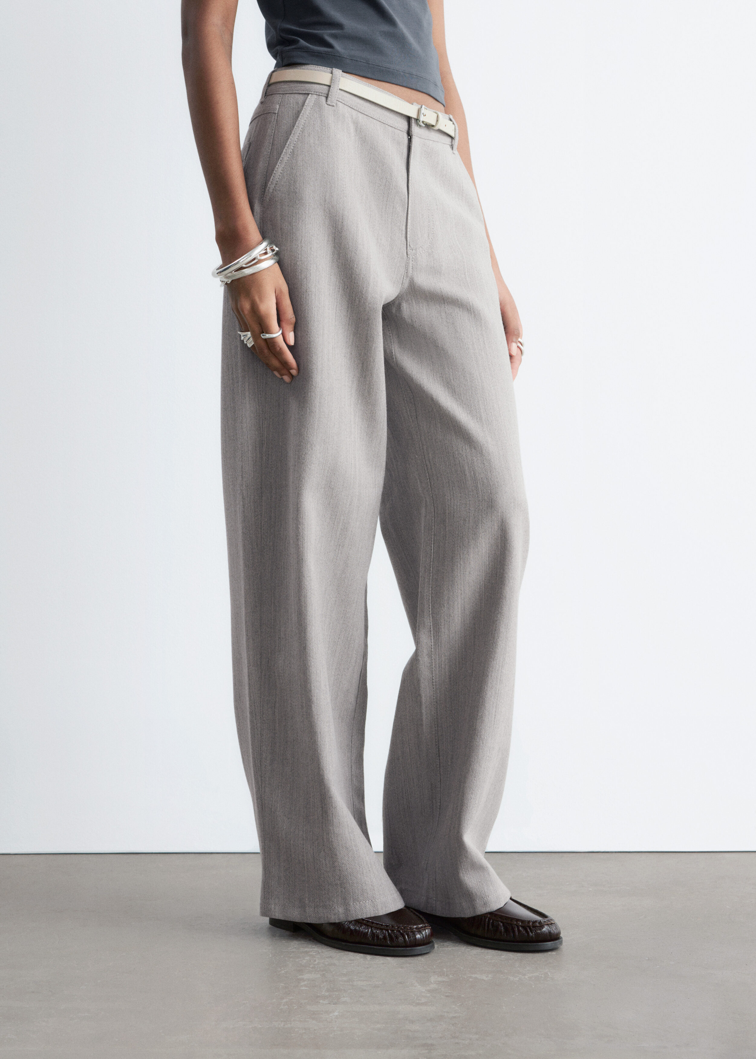 & Other Stories WIDE-LEG WOOL TROUSERS