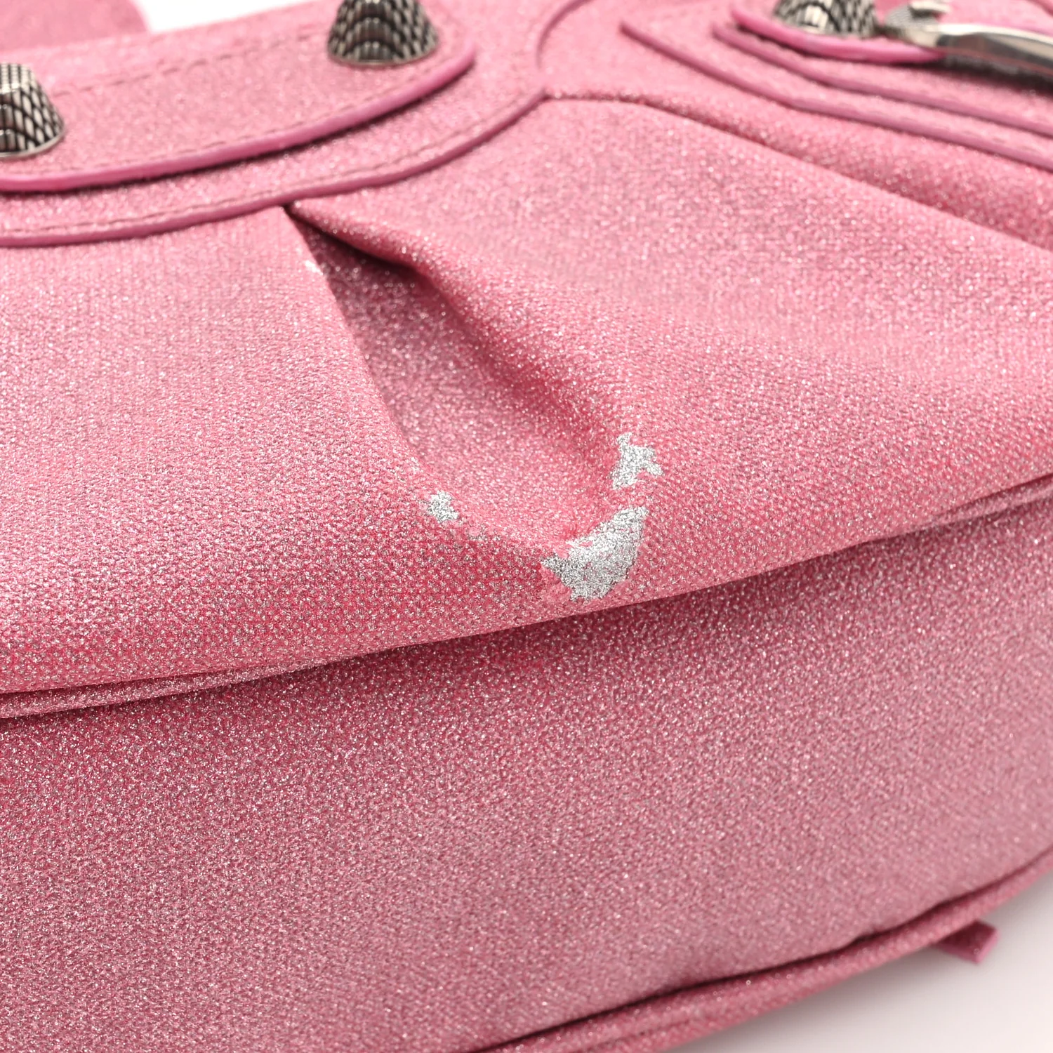 Sparkling Fabric Le Cagole Shoulder Bag XS Sweet Pink - Top Club