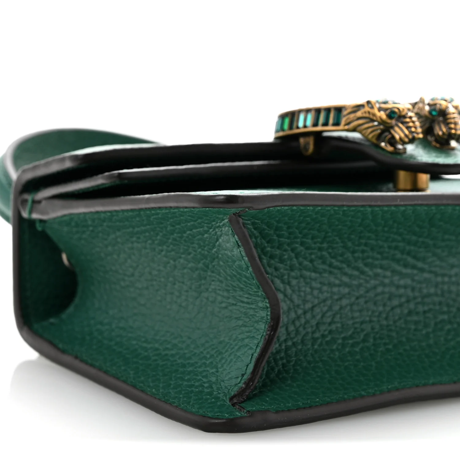 Dollar Calfskin Crystal Mini Dionysus Top Handle Bag Emerald - Top Club