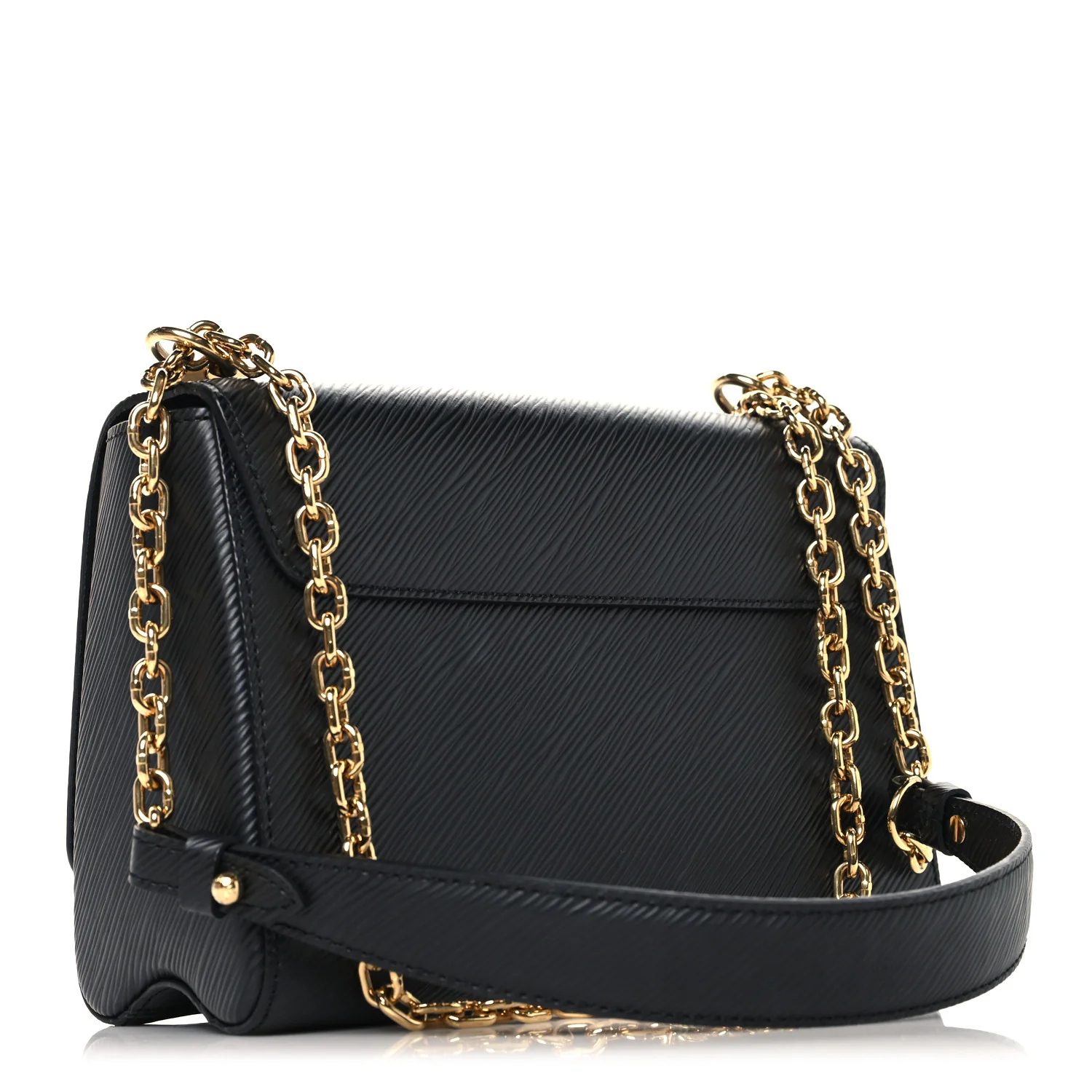 Epi Flowers Twist Shoulder Bag MM  Black - Top Club